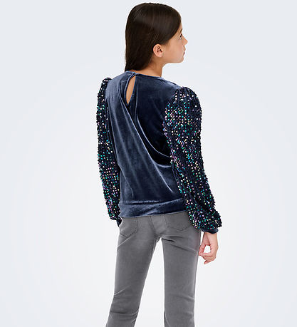 Kids Only Blouse - KogConfidence - Velvet/Sequins - Naval Acade