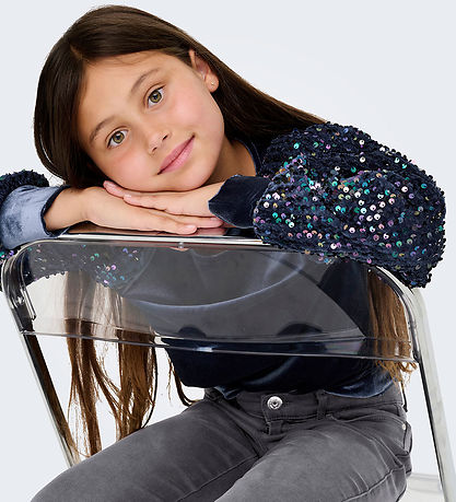 Kids Only Blouse - KogConfidence - Velvet/Sequins - Naval Acade