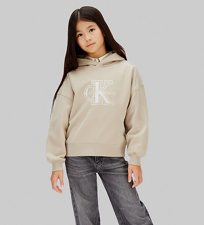 Calvin Klein Kapuzenpullover - Samtmonolog - Uralt Marble Grey