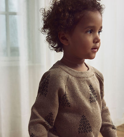 Lil' Atelier Blússa - Prjónað - NmnGalto - Oxford Tan