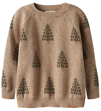 Lil' Atelier Blússa - Prjónað - NmnGalto - Oxford Tan