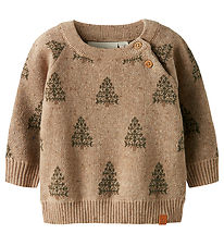 Lil' Atelier Blouse - Knitted - NbnGalto - Oxford Tan Lil' Atelier Blouse - Knitted - NbnGalto - Oxford Tan