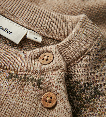 Lil' Atelier Blouse - Knitted - NbnGalto - Oxford Tan