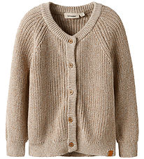 Lil' Atelier Cardigan - Knitted - NmmRokko - Oxford Tan/Melange