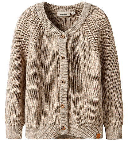 Lil' Atelier Cardigan - Knitted - NmmRokko - Oxford Tan/Melange