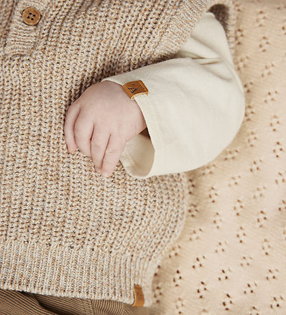 Lil' Atelier Vest - Strikk - NmmRokko - Oxford Tan/Melange
