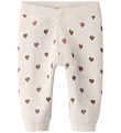 Lil' Atelier Trousers - Knitted - NbfSaran - Turtledove/Sepia Ti