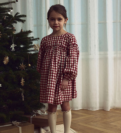 Lil' Atelier Dress - NmfRio - Red Dahlia