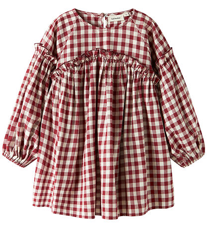 Lil' Atelier Dress - NmfRio - Red Dahlia