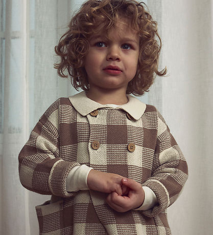 Lil' Atelier Cardigan - Knitted - NmmRobo - Sepia Tint