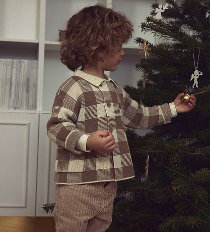Lil' Atelier Cardigan - Knitted - NmmRobo - Sepia Tint