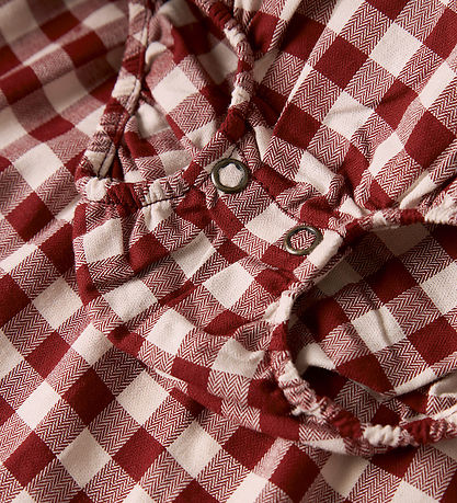 Lil' Atelier Bodysuit w. Skirt l/s - NmfRio - Red Dahlia