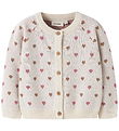 Lil' Atelier Cardigan - Knitted - NmfSaran - Turtledove/Sepia Ti