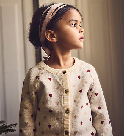 Lil' Atelier Cardigan - Knitted - NmfSaran - Turtledove/Sepia Ti