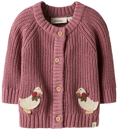 Lil' Atelier Cardigan - Knitted - NbfEmlen - Nostalgia Rose