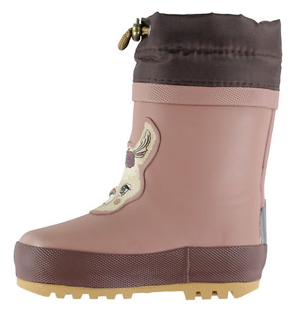Mikk-Line Rubber Boots w. Lining - Wellies - 3D - Twilight Mauve