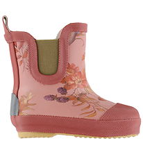 Mikk-Line Rubber Boots w. Lining - Wellies - AOP - Burlwood