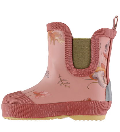 Mikk-Line Rubber Boots w. Lining - Wellies - AOP - Burlwood