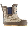 Mikk-Line Rubber Boots w. Lining - Wellies - AOP - Coriander