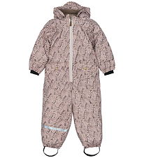 Mikk-Line Snowsuit - PU - Recycled - AOP - Cloud Gray