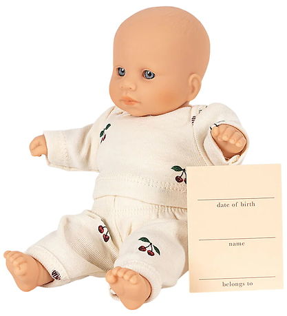 Konges Sløjd Doll - My First Mini Doll - Cherry AOP - 20 cm