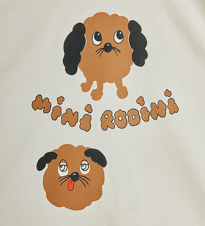 Mini Rodini T-shirt - Doggies - Offwhite Mini Rodini T-shirt - Doggies - Offwhite