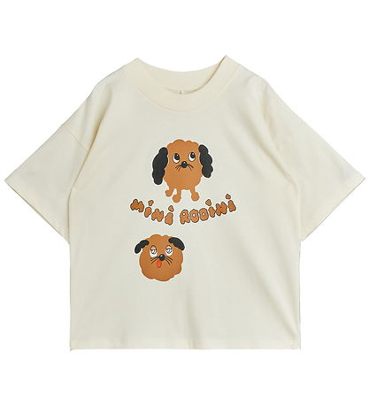 Mini Rodini T-shirt - Doggies - Offwhite Mini Rodini T-shirt - Doggies - Offwhite