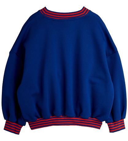 Mini Rodini Sweatshirt - Striped Earth - Blue Mini Rodini Sweatshirt - Striped Earth - Blue