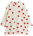 Robe - velours Mini Rodini - Hearts - Blanc