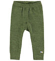 Joha Leggings - Wool - Rib - Dark Olive Joha Leggings - Wool - Rib - Dark Olive