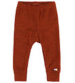 Joha Leggings - Wool - Rib - Rust