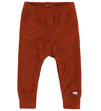 Joha Leggings - Wolle - Rib - Rust