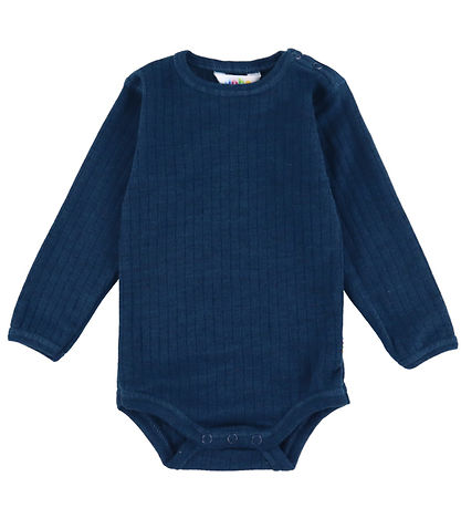 Joha Bodysuit l/s - Wool - Rib - Dark Turquoise Joha Bodysuit l/s - Wool - Rib - Dark Turquoise