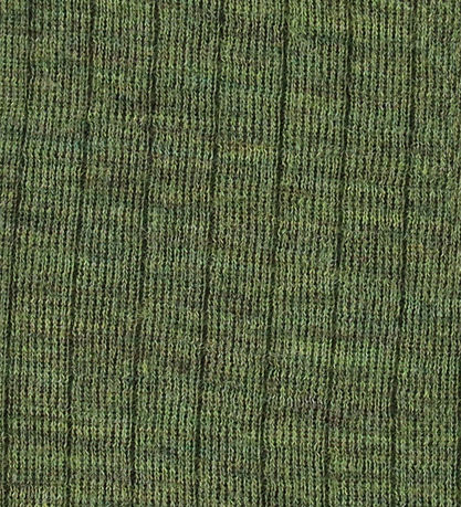 Joha Leggings w. Feet - Wool - Rib - Dark Olive