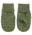 Joha Mittens - Wool - Rib - Dark Olive