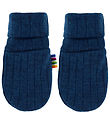 Joha Mittens - Wool - Rib - Dark Turquoise