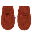 Joha Mittens - Wool - Rib - Rust