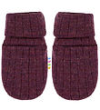 Joha Mittens - Wool - Rib - Plum