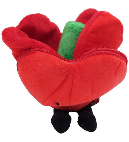 Flipetz Soft Toy - I Love You Heart - Flower Red