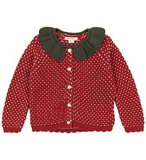 Konges Sløjd Cardigan - Wool - Knitted - Strawberry - Barbados C