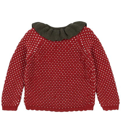 Konges Sløjd Neuletakki - Villa - Neulottu - Strawberry - Barbad
