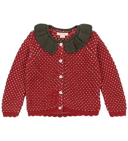 Konges Sløjd Neuletakki - Villa - Neulottu - Strawberry - Barbad