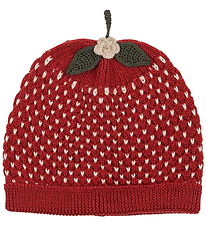 Konges Sløjd Beanie - Knitted - Wool - Strawberry - True Red