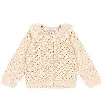 Konges Sløjd Cardigan - Knitted - Buttercream w. Pointelle