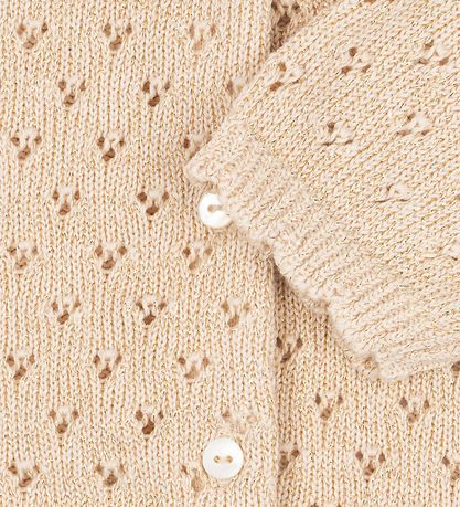 Konges Sløjd Cardigan - Knitted - Buttercream w. Pointelle