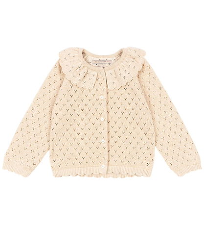 Konges Sløjd Cardigan - Knitted - Buttercream w. Pointelle