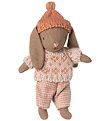 Maileg Winter Rabbit - Micro - Brown - Rose Maileg Winter Rabbit - Micro - Brown - Rose