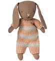 Maileg Kanin - Micro - Strikket Dress - Brun/Støvet Roa