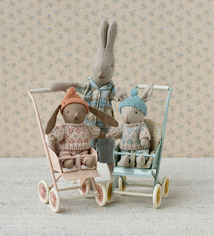 Maileg Winter Hare - Micro - Sand/Mint