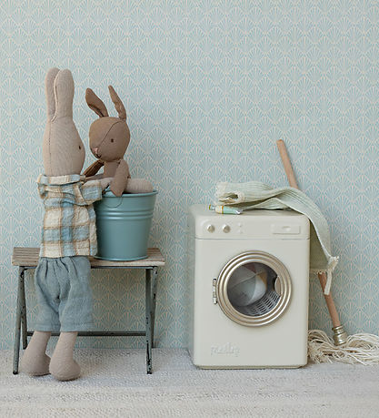 Maileg Hare - Micro - Knitted Suit - Brown/Blue